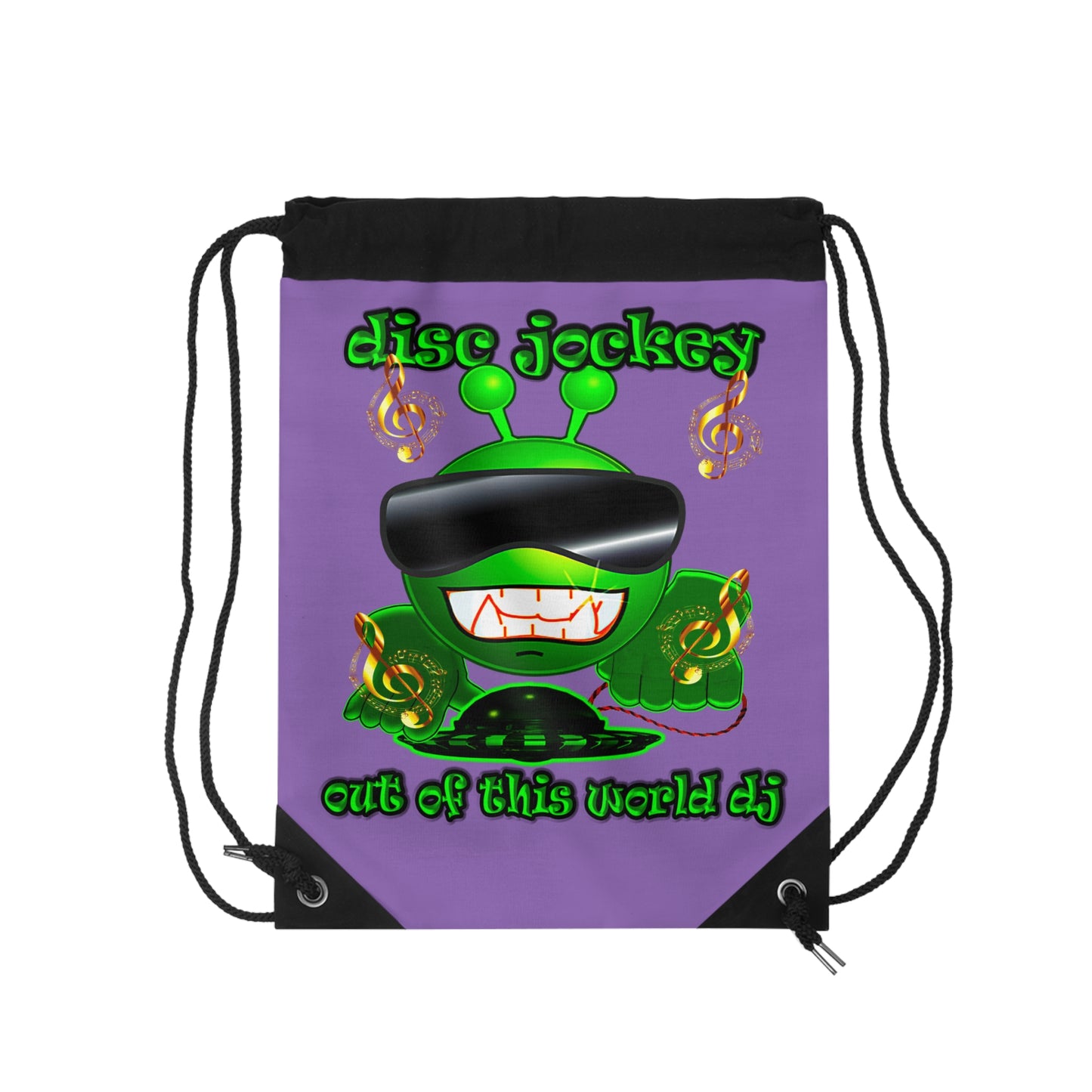 disc jockey - Drawstring Bag (light purple)