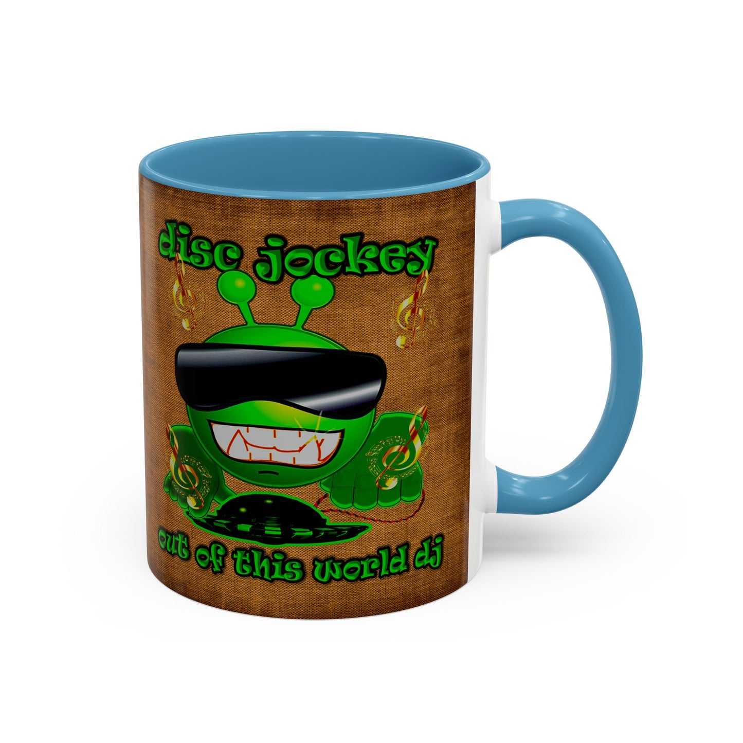 disc jockey - Accent Mug (brown papyrus)