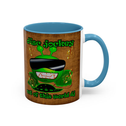 disc jockey - Accent Mug (brown papyrus)