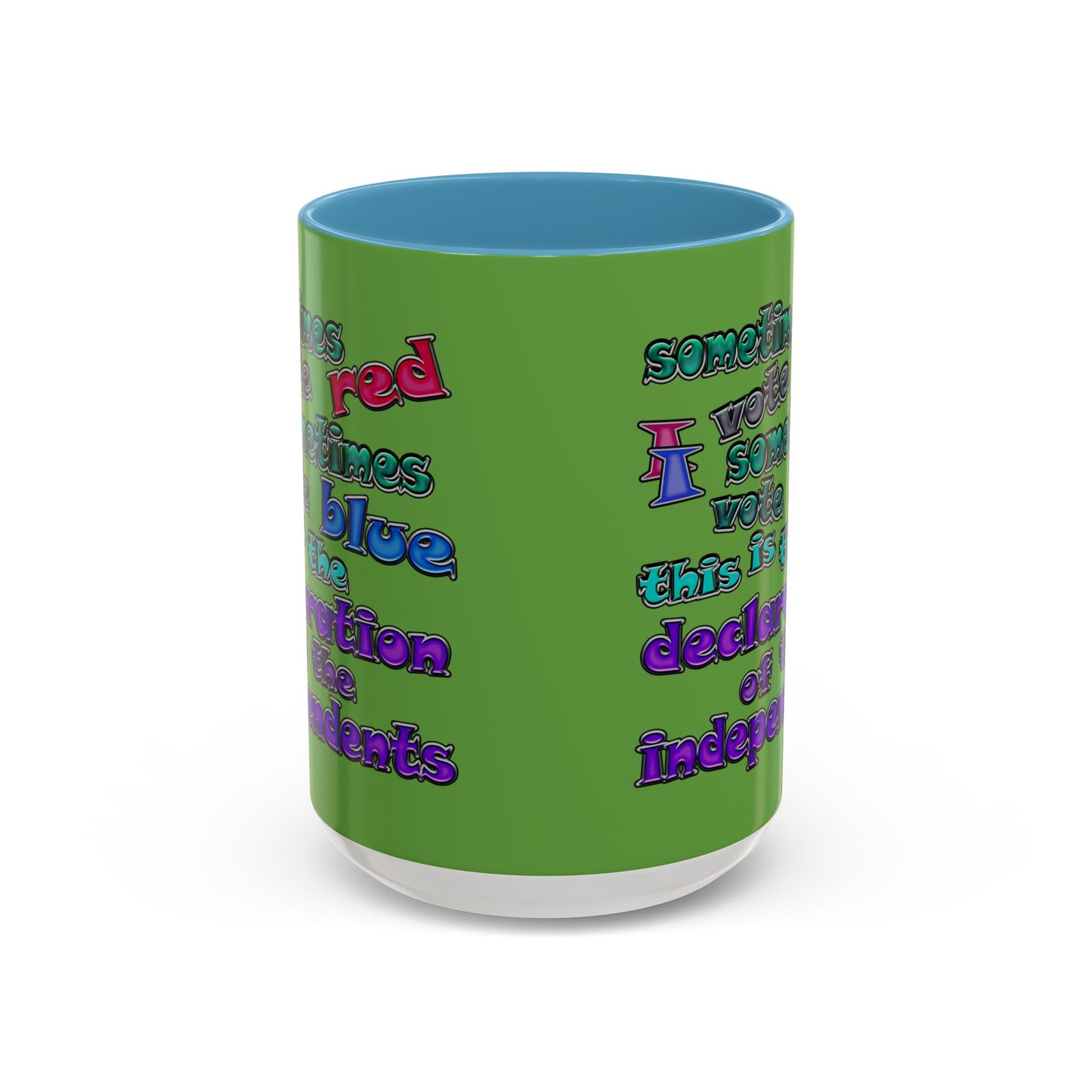 declaration of the independents - Accent Mug (green)