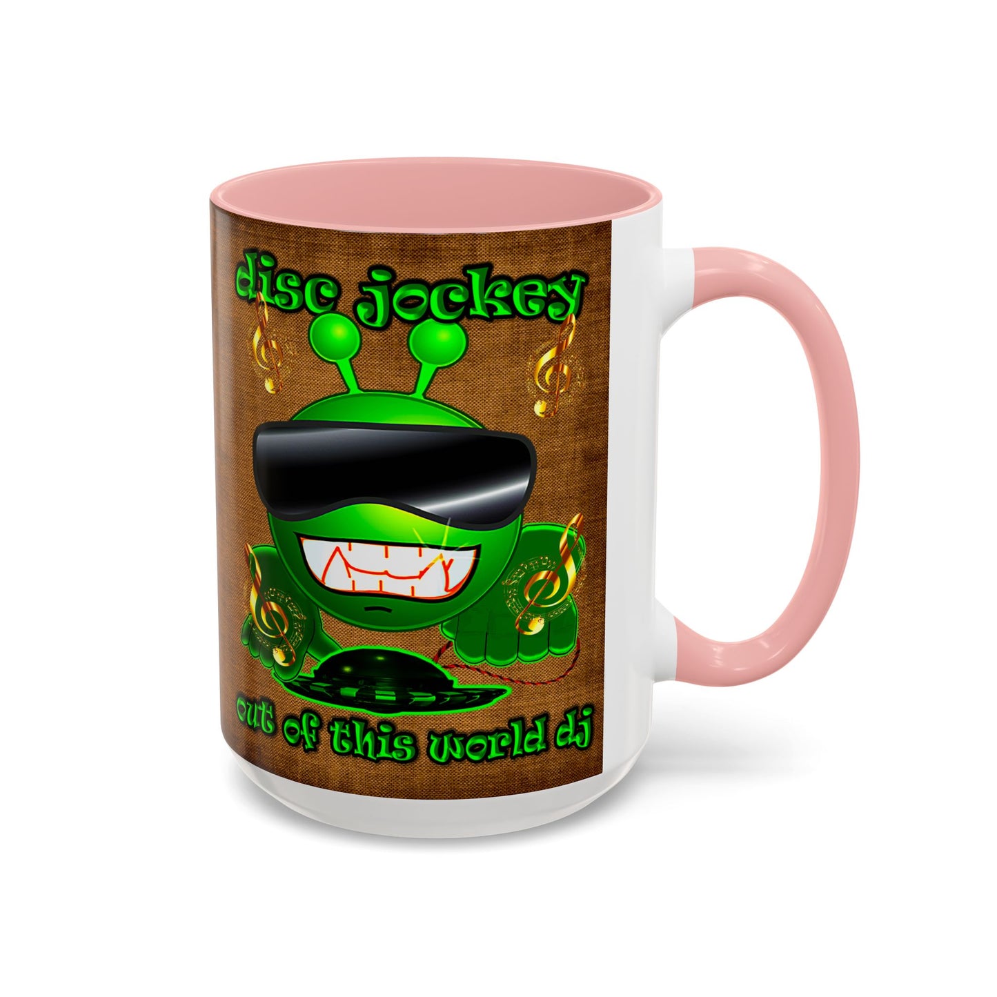 disc jockey - Accent Mug (brown papyrus)