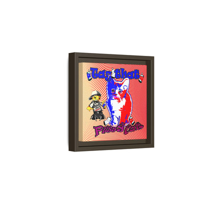 tag that - framed canvas art (yellow-orange wave)