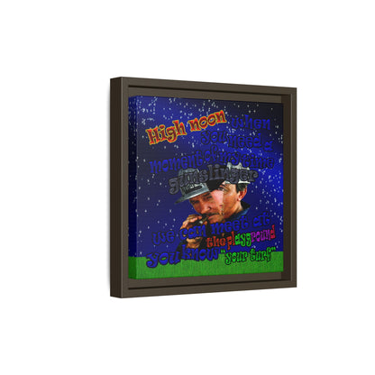 high noon - framed canvas art ('snoops' background)