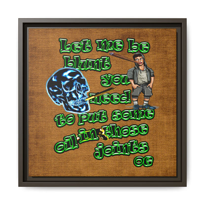 og - framed canvas art (brown papyrus)