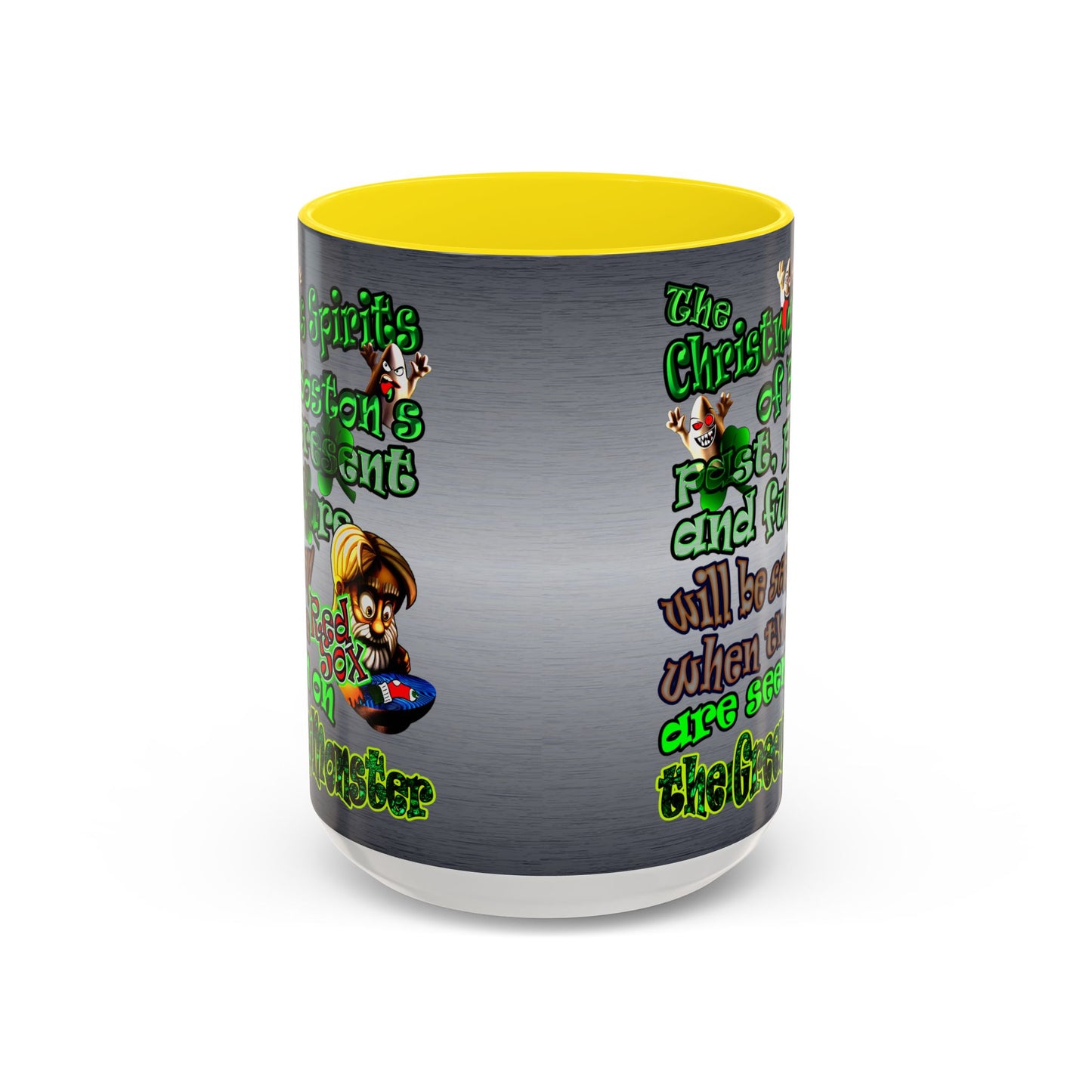 christmas spirits of boston - Accent Mug (brushed nickel)