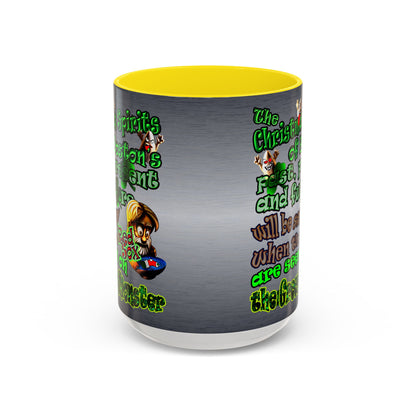 christmas spirits of boston - Accent Mug (brushed nickel)
