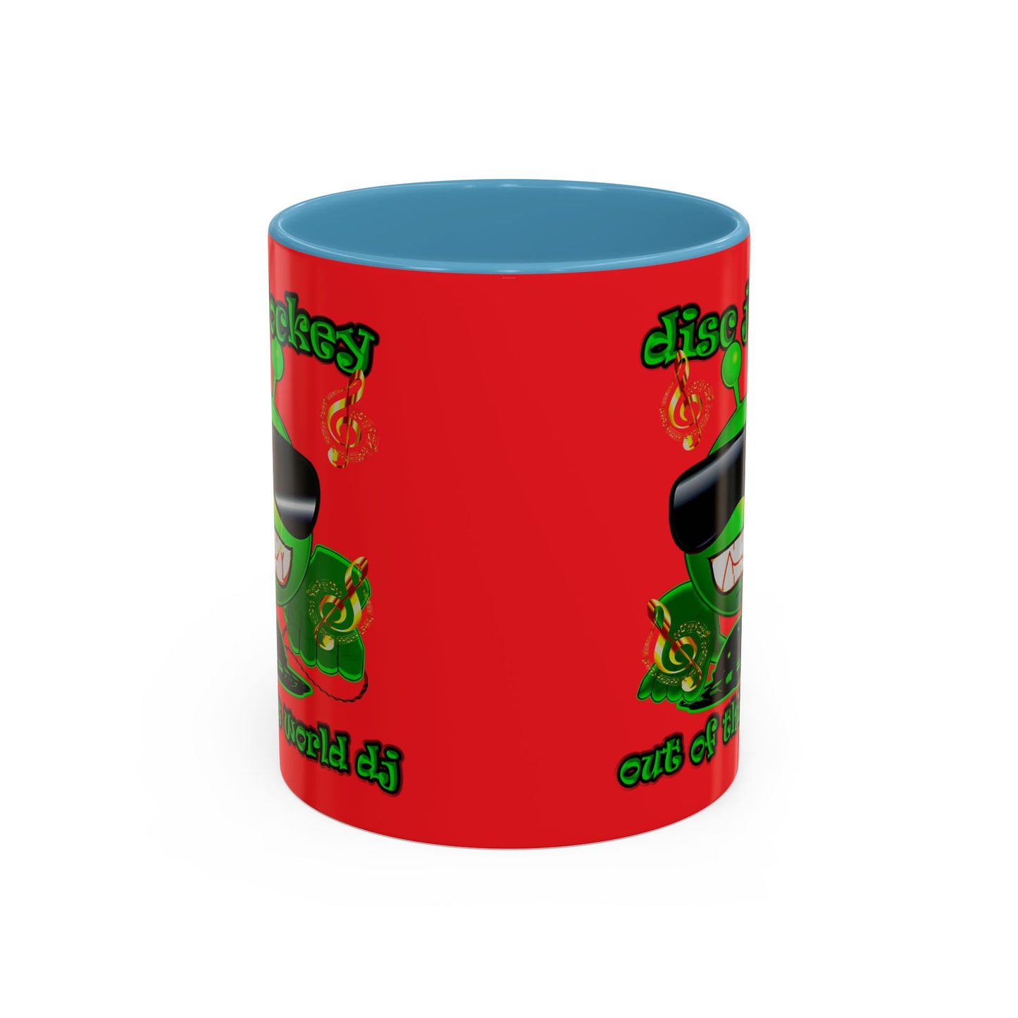 disc jockey - Accent Mug (red)