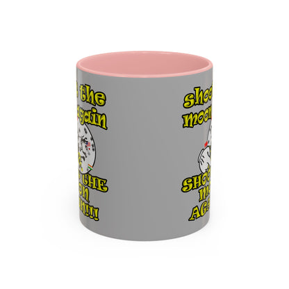 shoot the moon again - Accent Mug (light grey)
