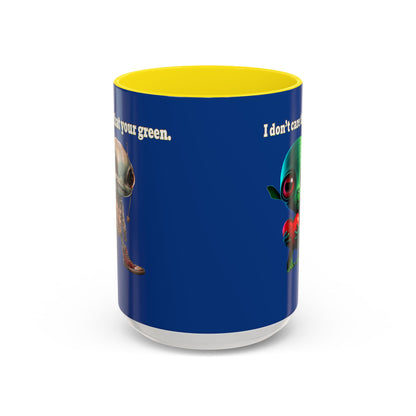 I don't care that your grey - Accent Mug (dark blue)