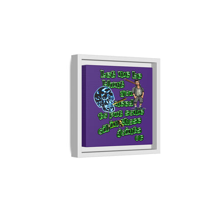 og - framed canvas art (purple)