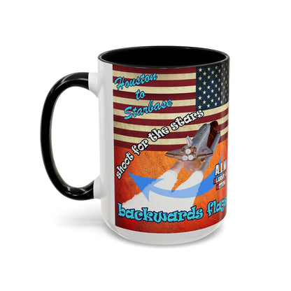 shoot for the stars - Accent Mug (burnt orange)