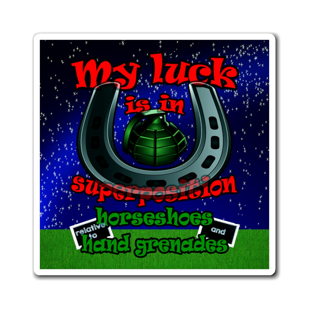 my luck - Magnets - ('snoops' background)