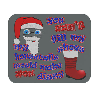 santa's shoes - Mouse Pad (Rectangle) (dark grey)