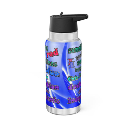 declaration of the independents - Gator Tumbler, 32oz (blue-white wave)