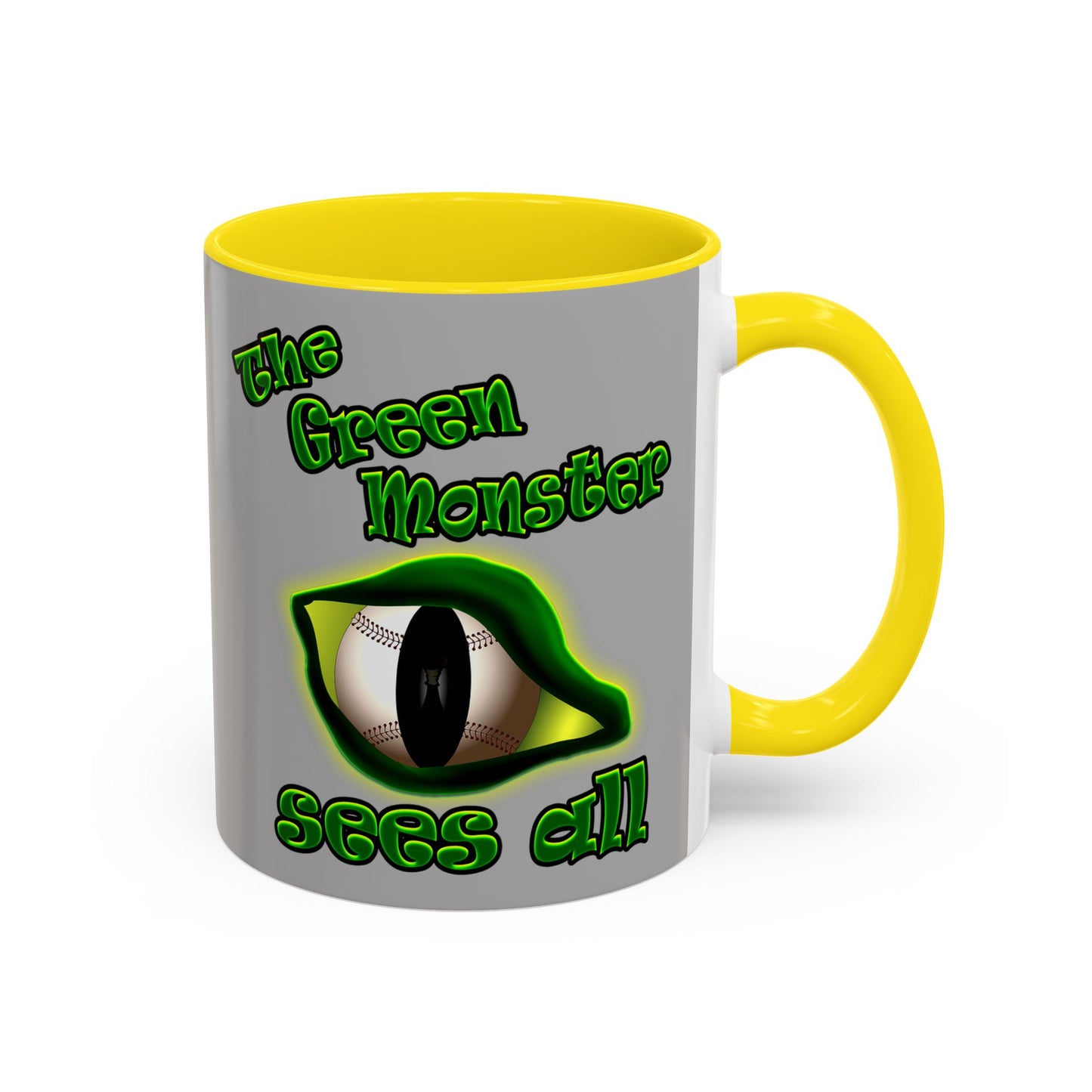 green monster - Accent Mug (light grey)
