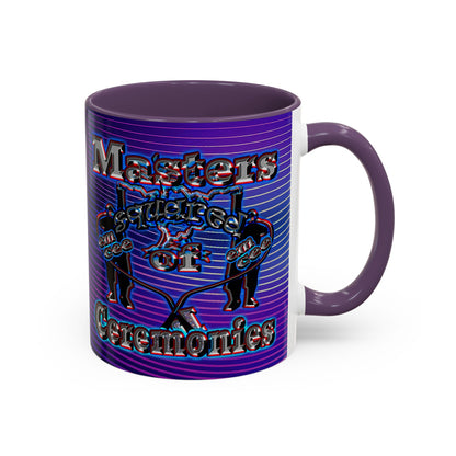 em cee squared - Accent Mug (purple wave)