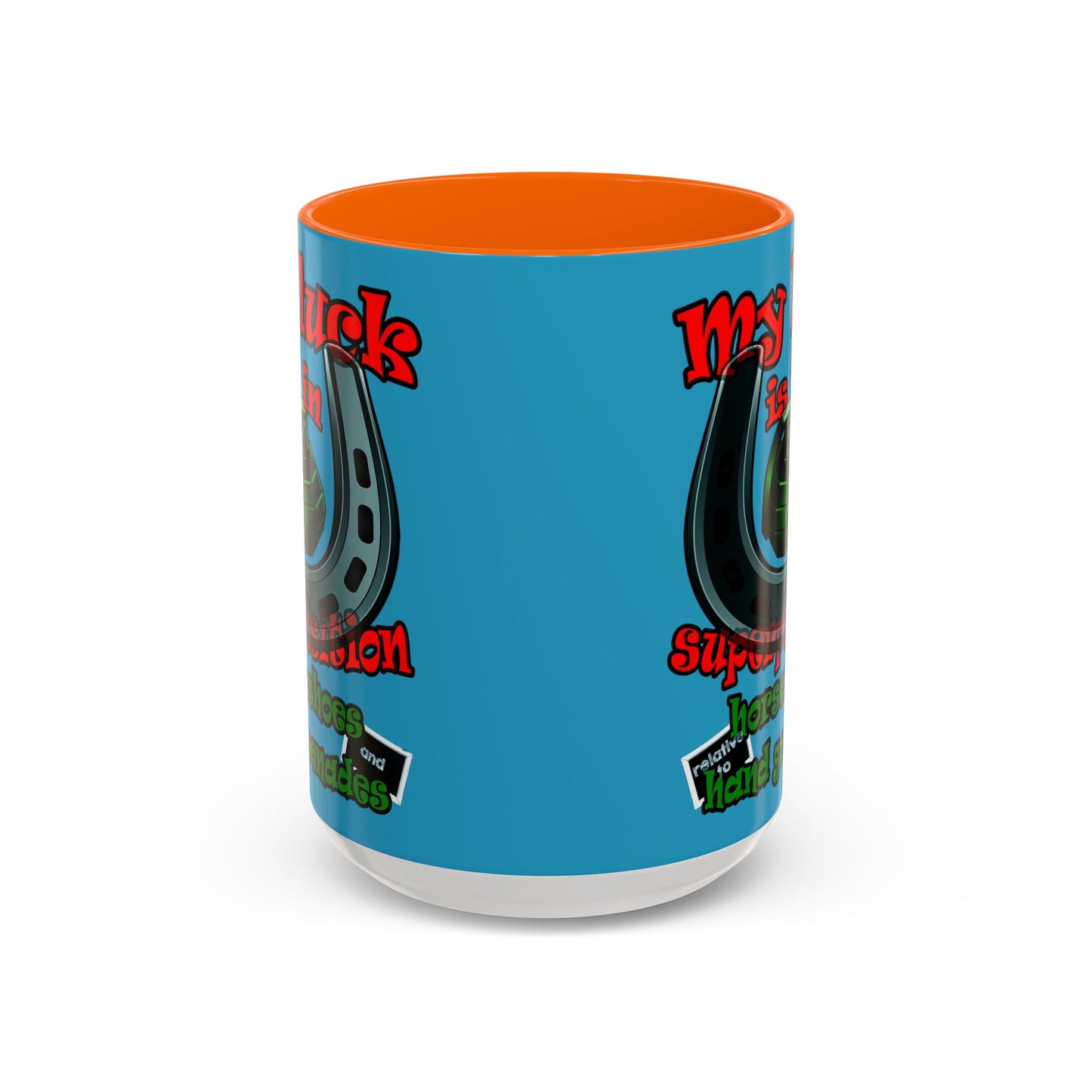 my luck - Accent Mug (turquoise)