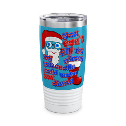 santa's shoes - Ringneck Tumbler, 20oz (turquoise)
