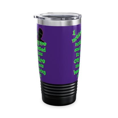 noticed you noticing - Ringneck Tumbler, 20oz (purple)