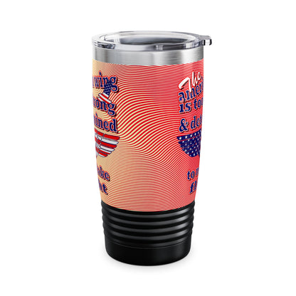 american wing - Ringneck Tumbler, 20oz (yellow-orange wave)