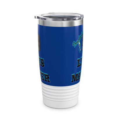 irrelevant - Ringneck Tumbler, 20oz (dark blue)