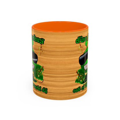 disc jockey - Accent Mug (butterscotch wood finish)
