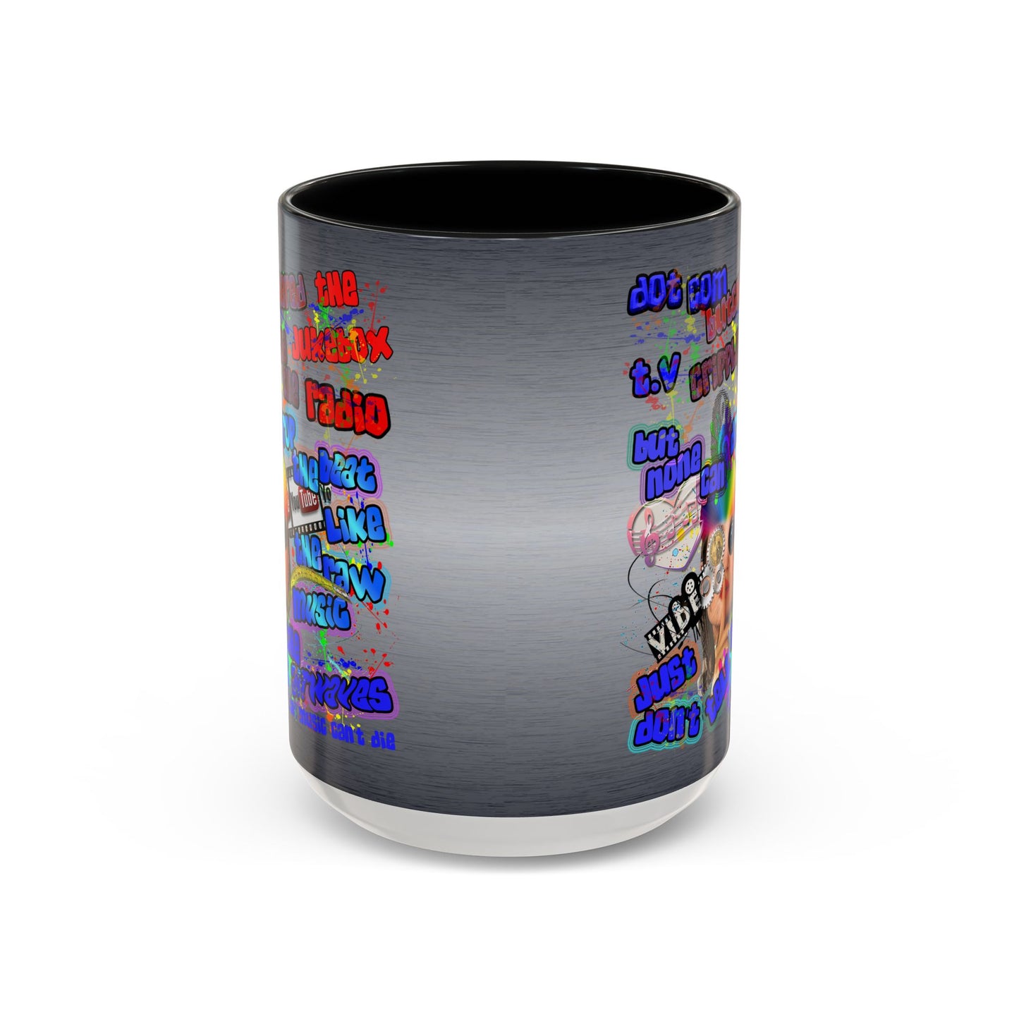 drop the beat - Accent Mug (brushed nickel)