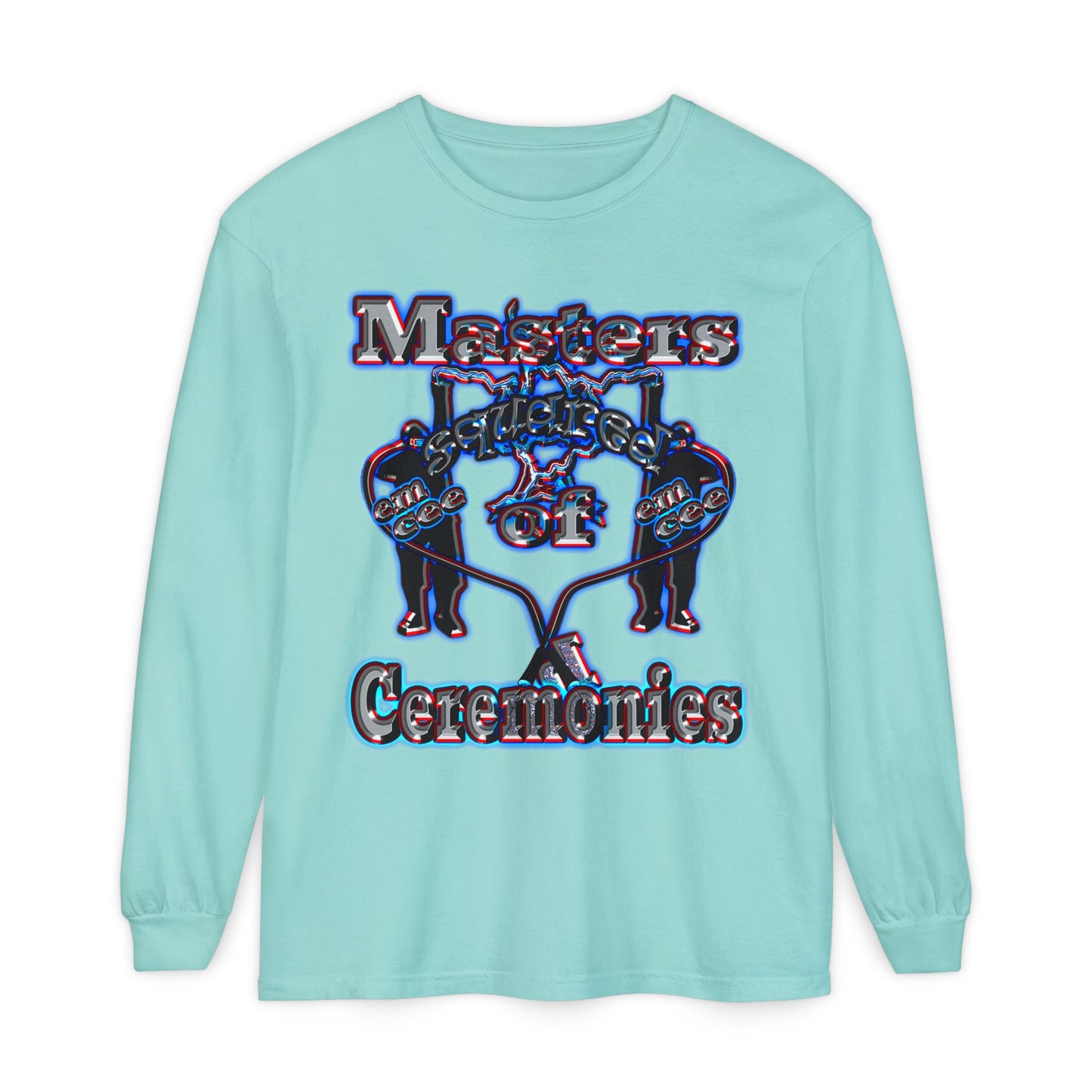 em cee squared - Unisex Garment-dyed Long Sleeve T-Shirt