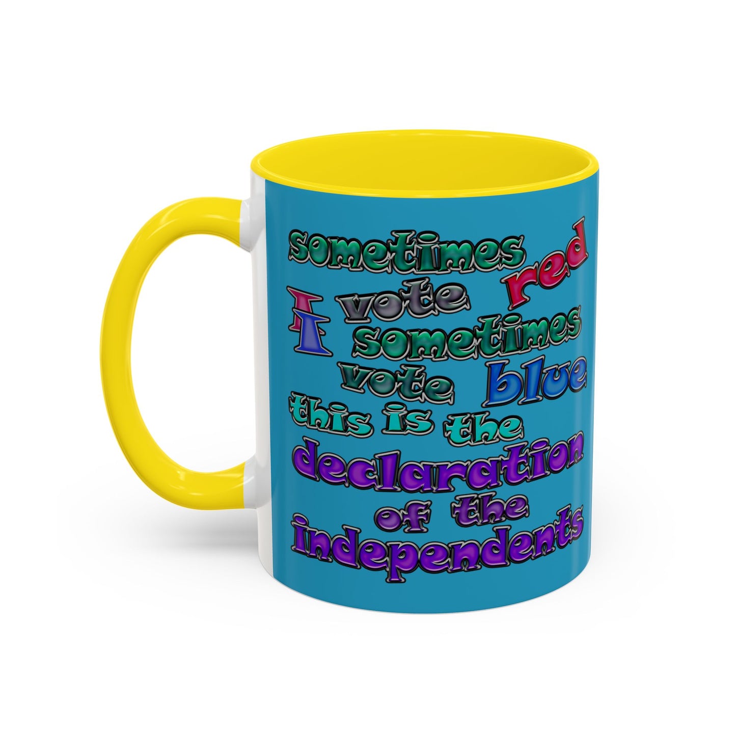 declaration of the independents - Accent Mug (turquoise)