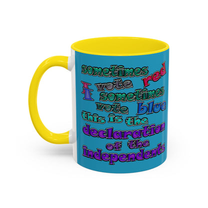 declaration of the independents - Accent Mug (turquoise)
