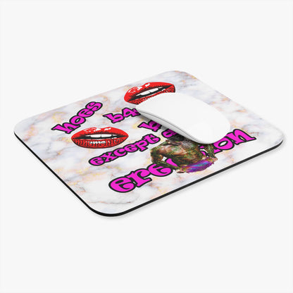 hoes b4 bros - Mouse Pad (Rectangle) (white marble)