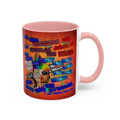 drop the beat - Accent Mug (burnt orange)