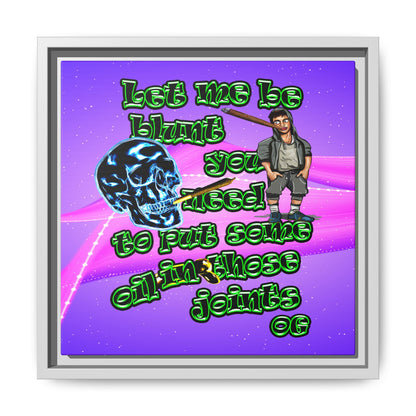 og - framed canvas art (purple-pink wave)