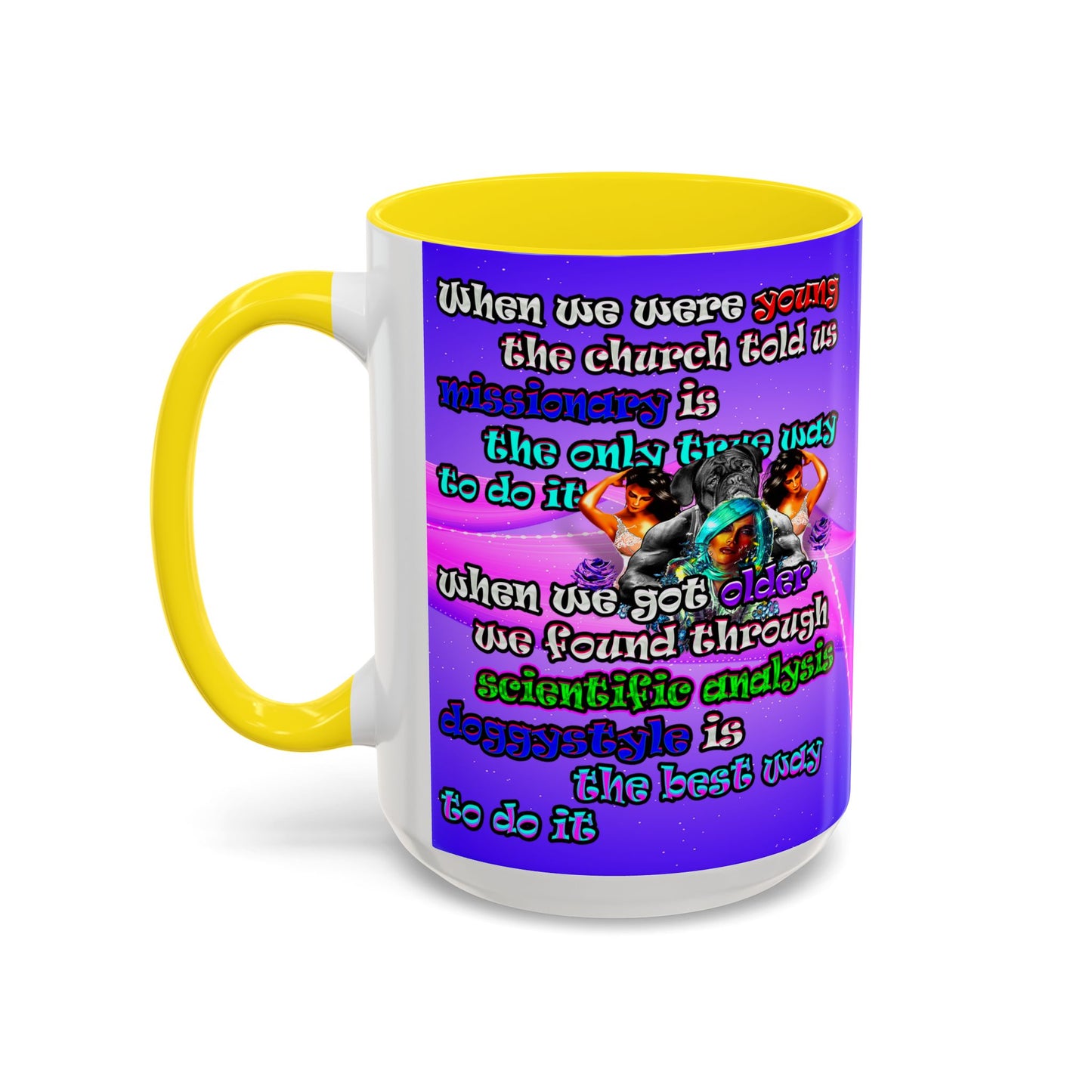doggystyle - Accent Mug (purple-pink wave)