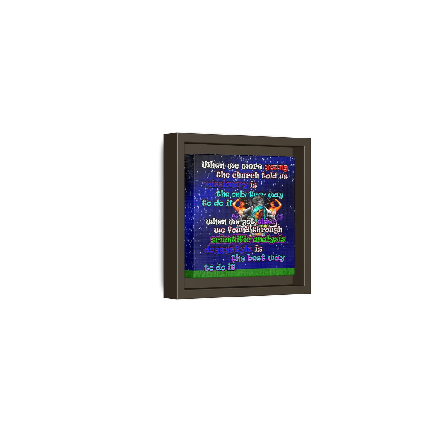 doggystyle - framed canvas art ('snoops' background)