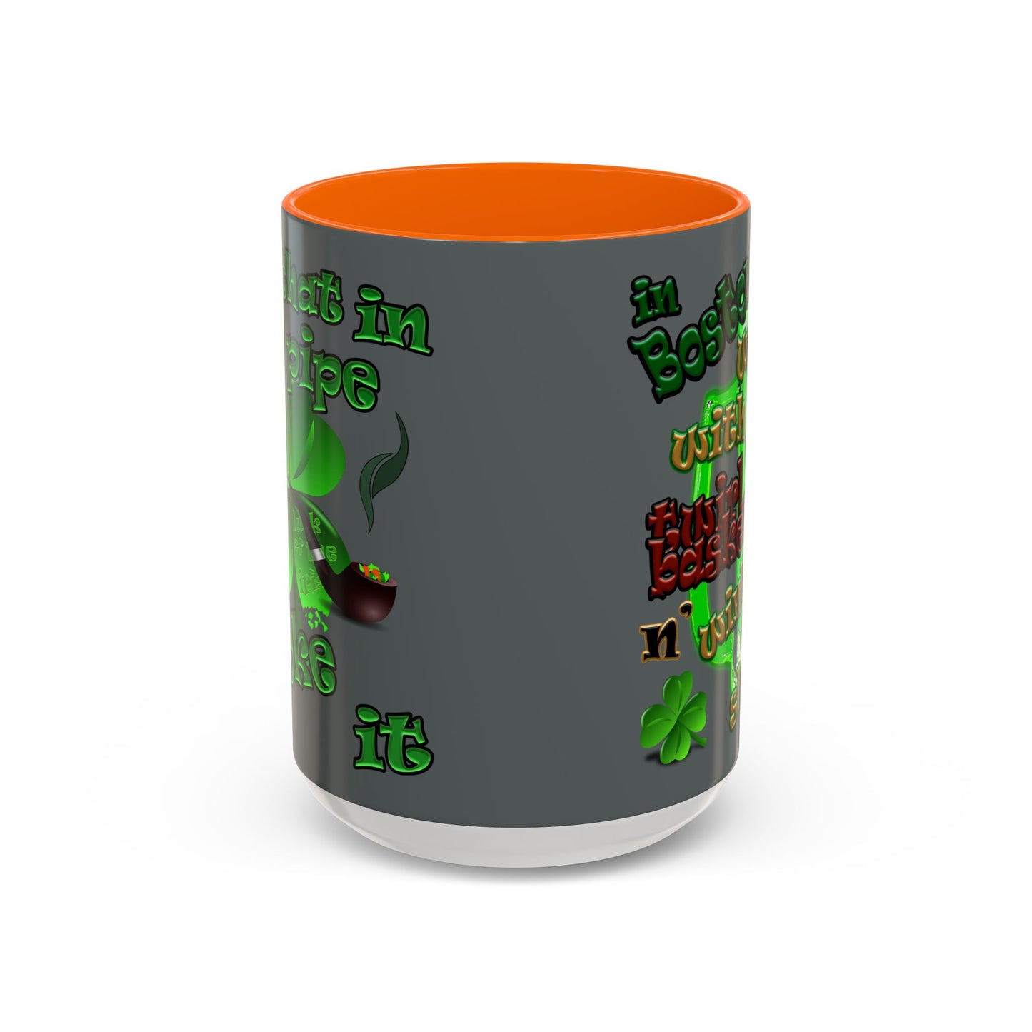 celtics logo - Accent Mug (dark grey)