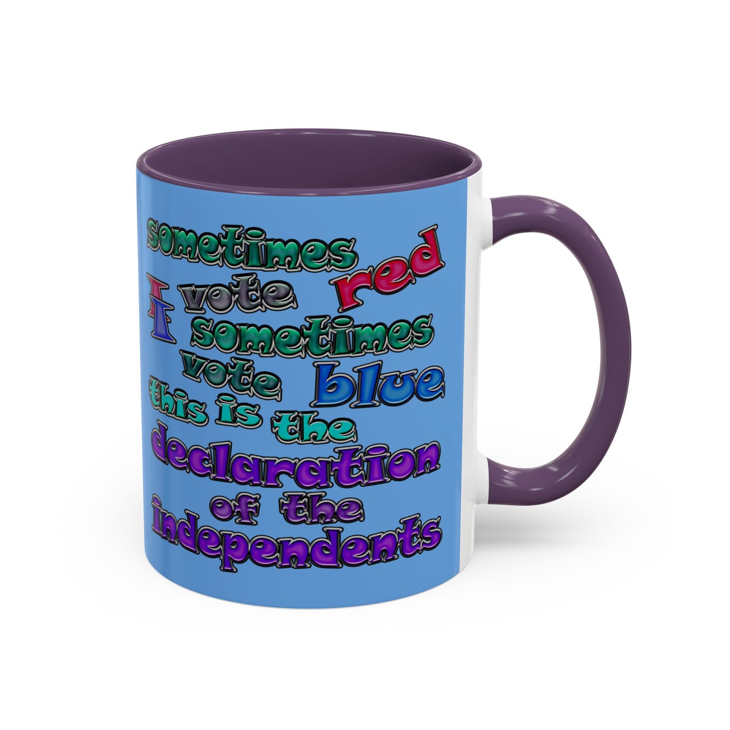 declaration of the independents - Accent Mug (light blue)