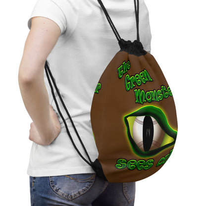 green monster - Drawstring Bag (brown)