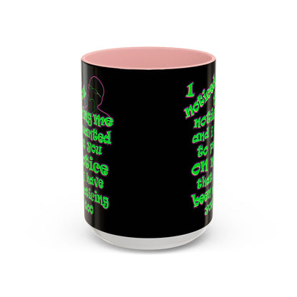 noticed you noticing - Accent Mug (black)