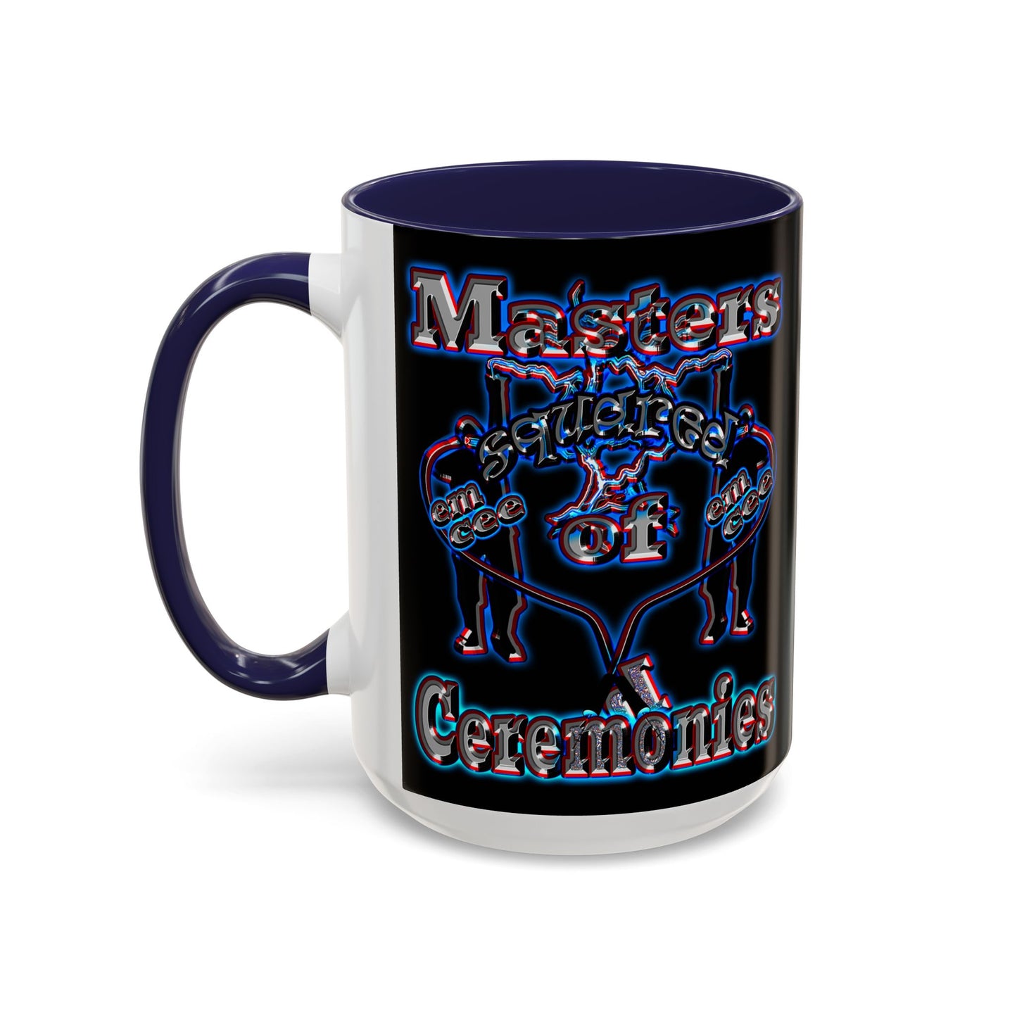 em cee squared - Accent Mug (black)