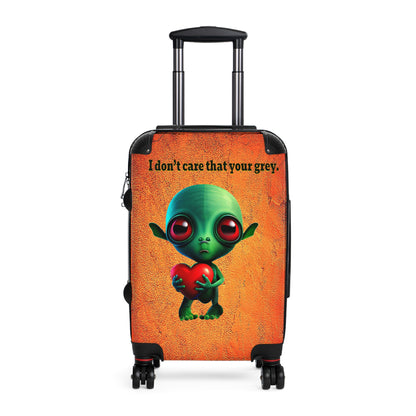 I don't care that your grey - Suitcase (burnt orange)