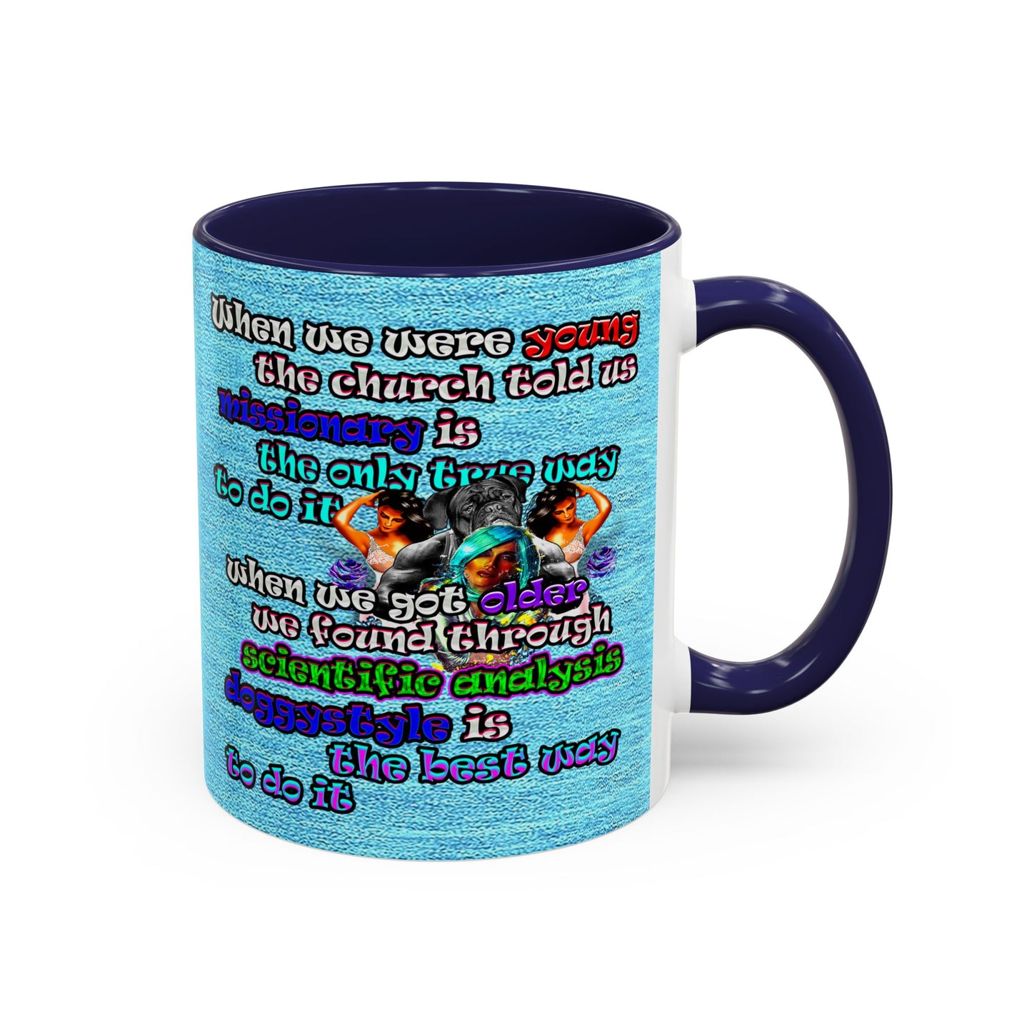 doggystyle - Accent Mug (faded blue)