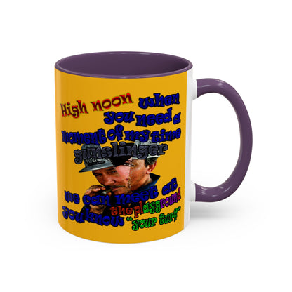 high noon - Accent Mug (yellow)