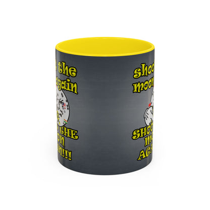 shoot the moon again - Accent Mug (grey-light grey)