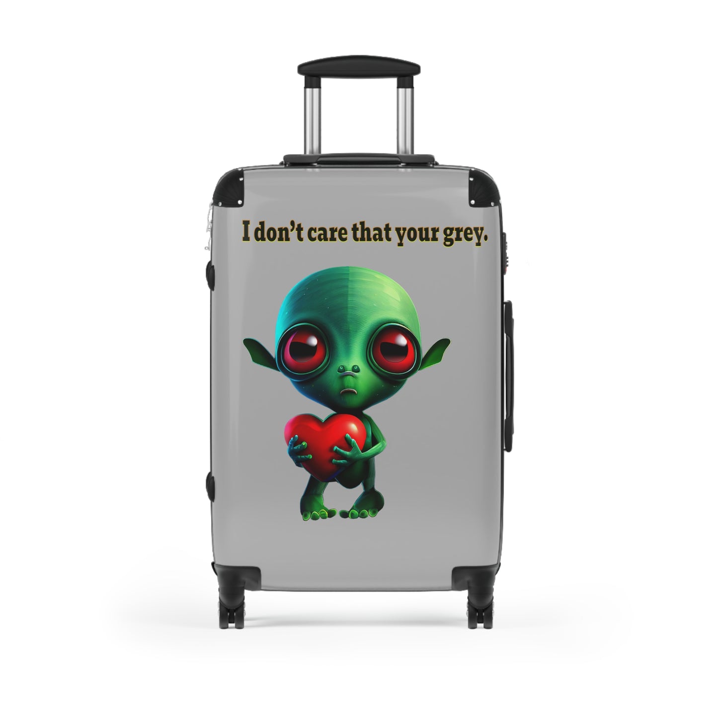 I don't care that your grey - Suitcase (light grey)