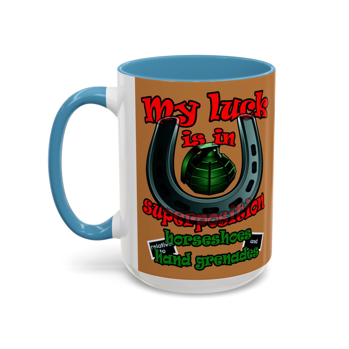 my luck - Accent Mug (light brown)