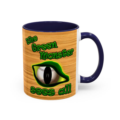 green monster - Accent Mug (butterscotch wood finish)
