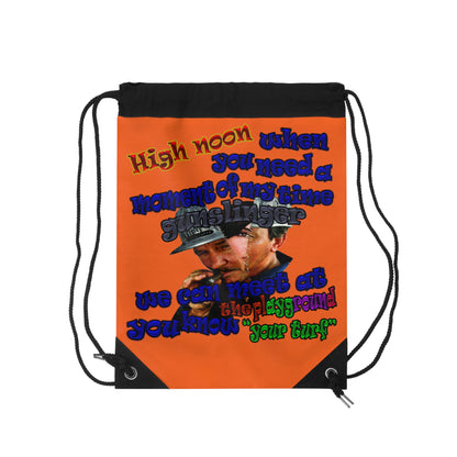 high noon - Drawstring Bag (orange)