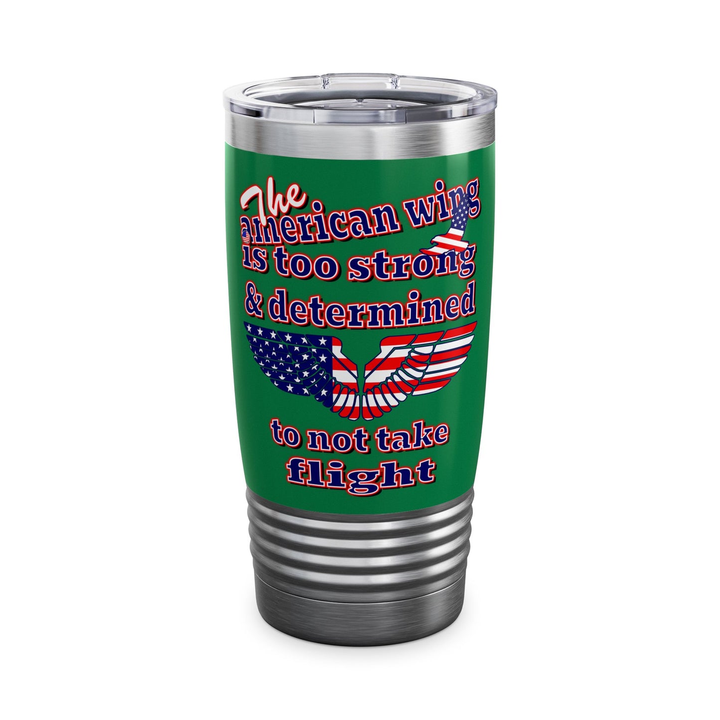american wing - Ringneck Tumbler, 20oz (dark green)