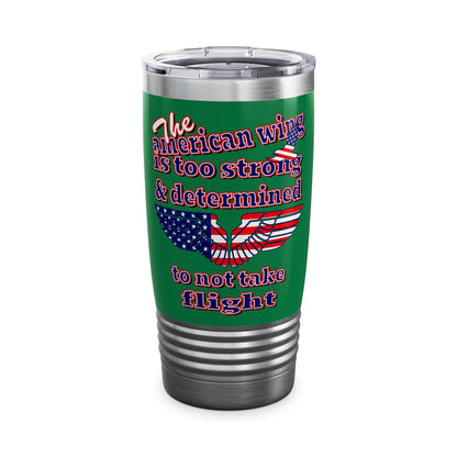 american wing - Ringneck Tumbler, 20oz (dark green)